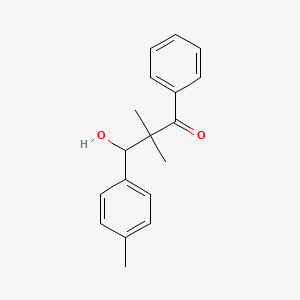 molecular formula C18H20O2 B14318676 3-Hydroxy-2,2-dimethyl-3-(4-methylphenyl)-1-phenylpropan-1-one CAS No. 113493-77-9