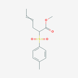 Methyl 2-(4-methylbenzene-1-sulfonyl)hex-4-enoate