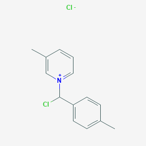 1-[Chloro(4-methylphenyl)methyl]-3-methylpyridin-1-ium chloride