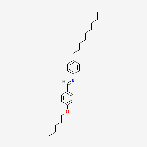 N-(4-nonylphenyl)-1-(4-pentoxyphenyl)methanimine