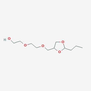 2-{2-[(2-Propyl-1,3-dioxolan-4-yl)methoxy]ethoxy}ethan-1-ol