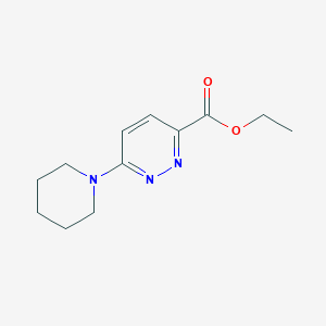molecular formula C12H17N3O2 B1431899 Ethyl 6-(piperidin-1-yl)pyridazine-3-carboxylate CAS No. 1448038-37-6