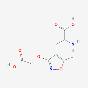 B143190 alpha-Amino-3-carboxymethoxy-5-methyl-4-isoxazolepropionic acid CAS No. 130146-18-8