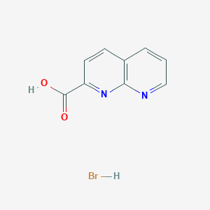 molecular formula C9H7BrN2O2 B1431901 1,8-Naphthyridine-2-carboxylic acid hydrobromide CAS No. 1421454-22-9