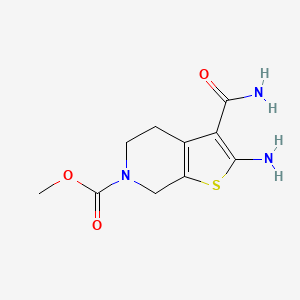 molecular formula C10H13N3O3S B1431908 methyl 2-amino-3-carbamoyl-4,7-dihydrothieno[2,3-c]pyridine-6(5H)-carboxylate CAS No. 1421522-02-2