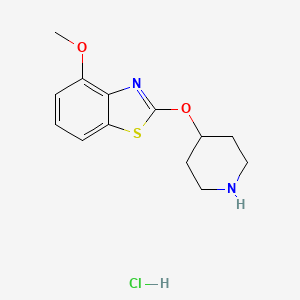 B1431913 4-Methoxy-2-(piperidin-4-yloxy)benzo[d]thiazole hydrochloride CAS No. 1396877-26-1