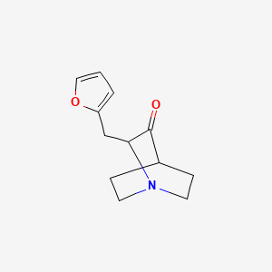 1-Azabicyclo[2.2.2]octan-3-one, 2-(2-furanylmethyl)-