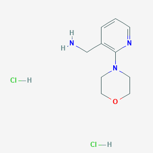 B1431925 [2-(4-Morpholinyl)-3-pyridinyl]methanamine dihydrochloride CAS No. 1158607-78-3