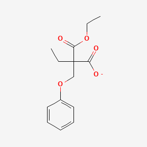 2-(Ethoxycarbonyl)-2-(phenoxymethyl)butanoate