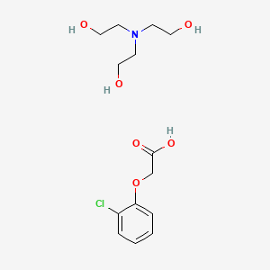 Ethanol, 2,2',2''-nitrilotris-, (2-chlorophenoxy)acetate (salt)