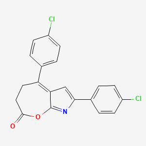 5,7-Bis(4-chlorophenyl)-3,4-dihydro-2H-oxepino[2,3-b]pyrrol-2-one