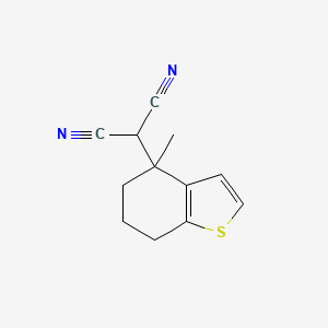 (4-Methyl-4,5,6,7-tetrahydro-1-benzothiophen-4-yl)propanedinitrile