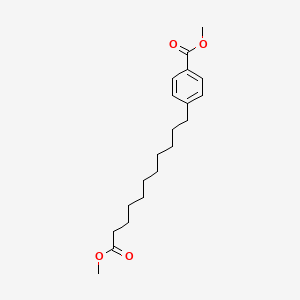 molecular formula C20H30O4 B14319349 Methyl 4-(11-methoxy-11-oxoundecyl)benzoate CAS No. 109636-19-3