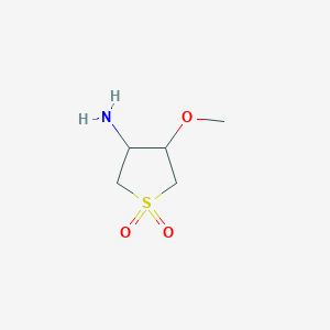 B1431938 4-Methoxy-1,1-dioxothiolan-3-amine CAS No. 1785763-46-3