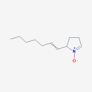 2-(Hept-1-en-1-yl)-1-oxo-3,4-dihydro-2H-1lambda~5~-pyrrole