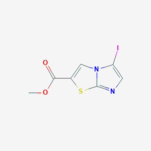 molecular formula C7H5IN2O2S B1431960 Methyl 5-iodoimidazo[2,1-b][1,3]thiazole-2-carboxylate CAS No. 1545412-45-0