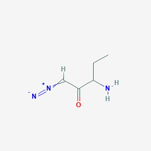 3-Amino-1-diazoniopent-1-en-2-olate