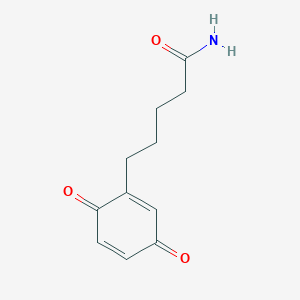 5-(3,6-Dioxocyclohexa-1,4-dien-1-YL)pentanamide