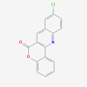 6H-[1]Benzopyrano[4,3-b]quinolin-6-one, 9-chloro-