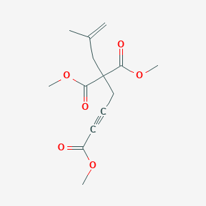 Trimethyl 6-methylhept-6-en-1-yne-1,4,4-tricarboxylate