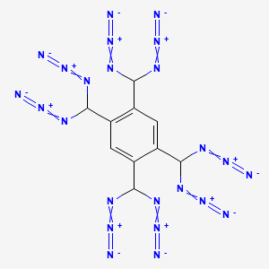 B14319713 1,2,4,5-Tetrakis(diazidomethyl)benzene CAS No. 110996-64-0