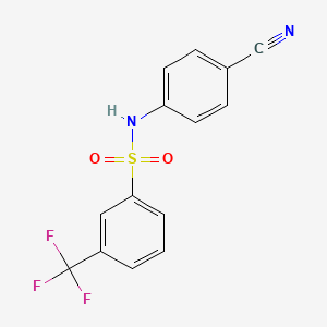 Benzenesulfonamide, N-(4-cyanophenyl)-3-(trifluoromethyl)-