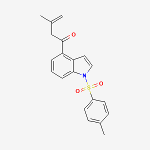 3-Methyl-1-[1-(4-methylbenzene-1-sulfonyl)-1H-indol-4-yl]but-3-en-1-one