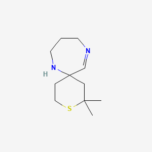 2,2-Dimethyl-3-thia-7,11-diazaspiro[5.6]dodec-11-ene