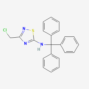 3-(Chloromethyl)-N-(triphenylmethyl)-1,2,4-thiadiazol-5-amine