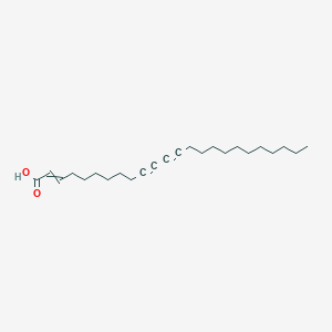 molecular formula C24H38O2 B14319808 Tetracos-2-ene-10,12-diynoic acid CAS No. 106100-32-7