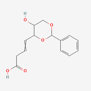 4-(5-Hydroxy-2-phenyl-1,3-dioxan-4-yl)but-3-enoic acid