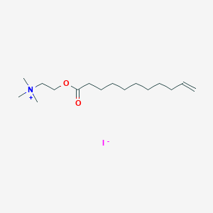 N,N,N-Trimethyl-2-[(undec-10-enoyl)oxy]ethan-1-aminium iodide