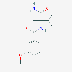 N-(1-Amino-2,3-dimethyl-1-oxobutan-2-yl)-3-methoxybenzamide