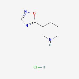 B1432017 3-(1,2,4-Oxadiazol-5-yl)piperidine hydrochloride CAS No. 1803586-45-9