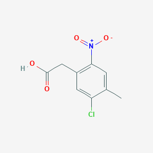B1432018 (5-Chloro-4-methyl-2-nitrophenyl)acetic acid CAS No. 1437794-56-3