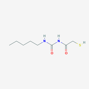 molecular formula C8H16N2O2S B14320272 N-(Pentylcarbamoyl)-2-sulfanylacetamide CAS No. 107019-32-9