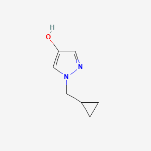 molecular formula C7H10N2O B1432034 1-(cyclopropylmethyl)-1H-pyrazol-4-ol CAS No. 1597876-36-2