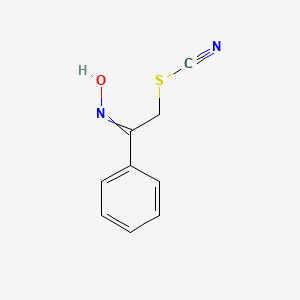 2-(Hydroxyimino)-2-phenylethyl thiocyanate