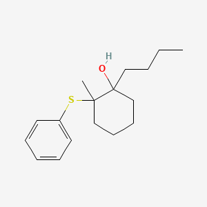 1-Butyl-2-methyl-2-phenylsulfanylcyclohexan-1-ol