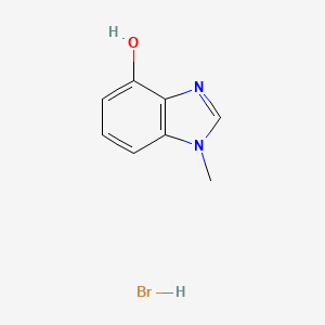 molecular formula C8H9BrN2O B1432049 1-methyl-1H-1,3-benzodiazol-4-ol hydrobromide CAS No. 27077-82-3