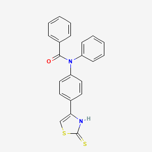 N-Phenyl-N-[4-(2-sulfanylidene-2,3-dihydro-1,3-thiazol-4-yl)phenyl]benzamide