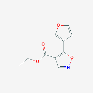 B1432053 Ethyl 5-(furan-3-yl)-1,2-oxazole-4-carboxylate CAS No. 1797582-37-6