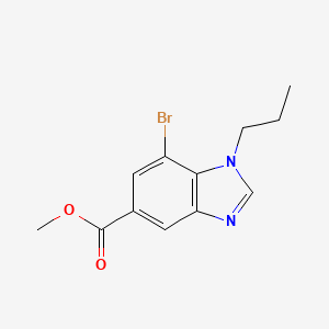 B1432054 Methyl 7-bromo-1-propyl-1,3-benzodiazole-5-carboxylate CAS No. 1437794-88-1