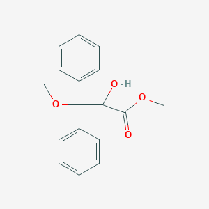 molecular formula C17H18O4 B143206 甲基2-羟基-3-甲氧基-3,3-二苯基丙酸酯 CAS No. 178306-47-3