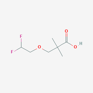 molecular formula C7H12F2O3 B1432069 3-(2,2-二氟乙氧基)-2,2-二甲基丙酸 CAS No. 1545946-21-1