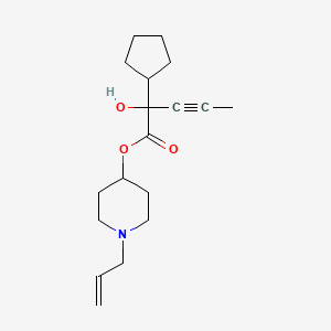 1-Allyl-4-piperidyl cyclopentyl(1-propynyl)glycolate