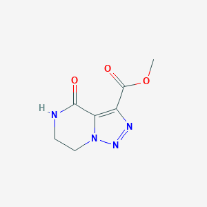 B1432076 Methyl 4-oxo-4,5,6,7-tetrahydro[1,2,3]triazolo[1,5-a]pyrazine-3-carboxylate CAS No. 1039766-71-6