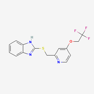 1H-Benzimidazole, 2-[[[4-(2,2,2-trifluoroethoxy)-2-pyridinyl]methyl]thio]-