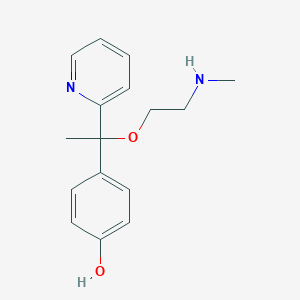 4-{1-[2-(Methylamino)ethoxy]-1-(pyridin-2-yl)ethyl}phenol