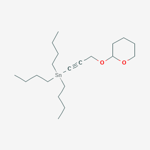 Stannane, tributyl[3-[(tetrahydro-2H-pyran-2-yl)oxy]-1-propynyl]-